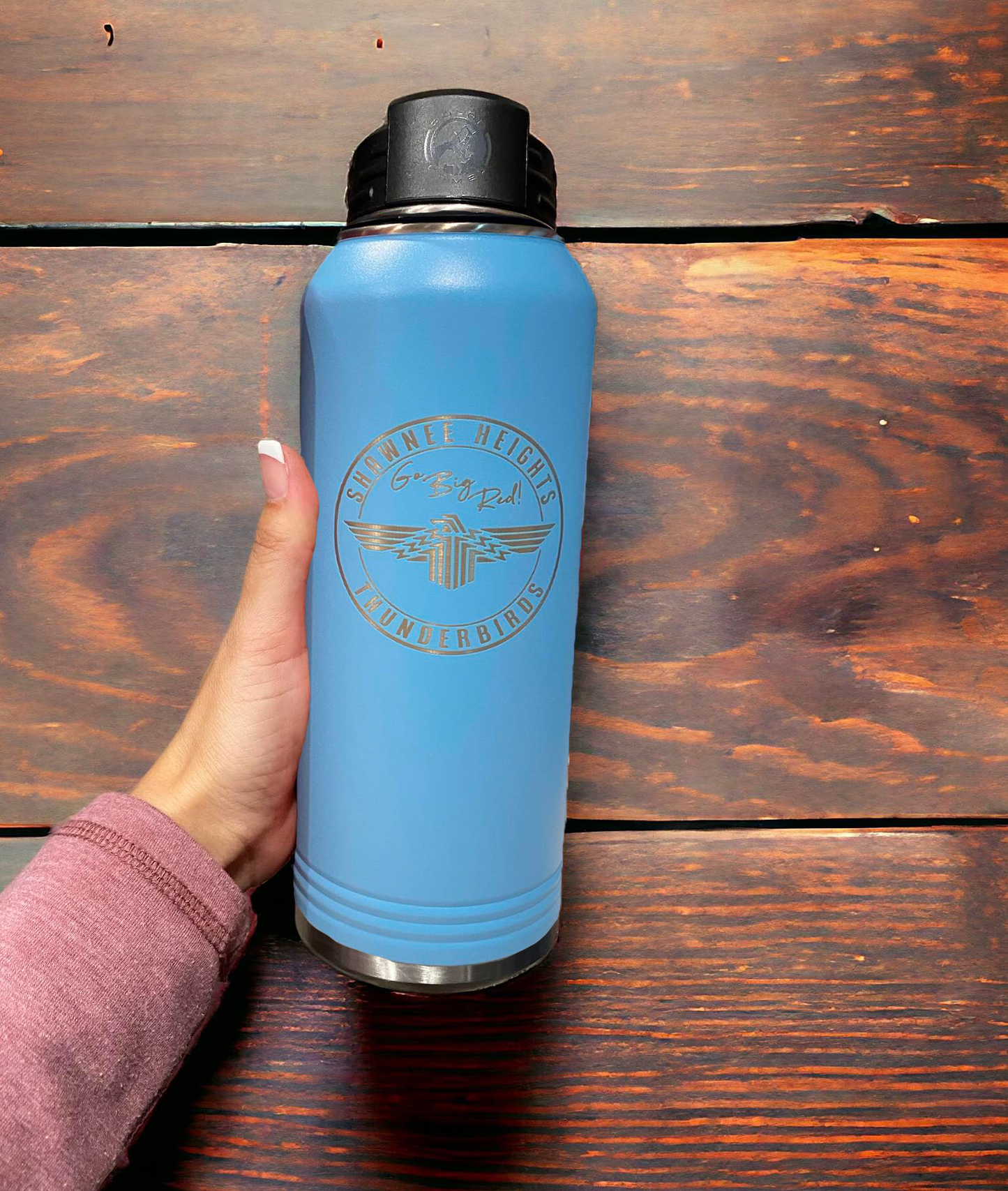 32oz. Shawnee Heights Stainless Steel Water Bottle