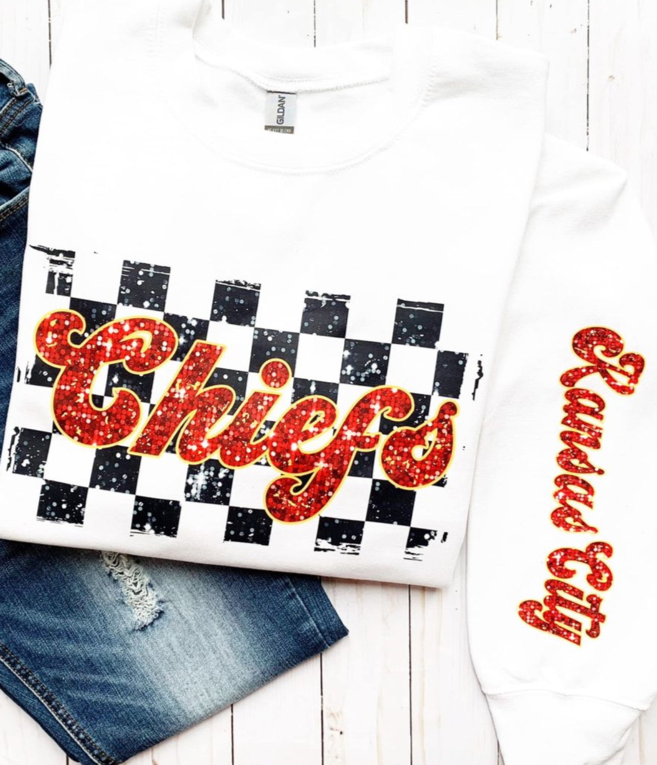 Kansas City Glitter Checkered