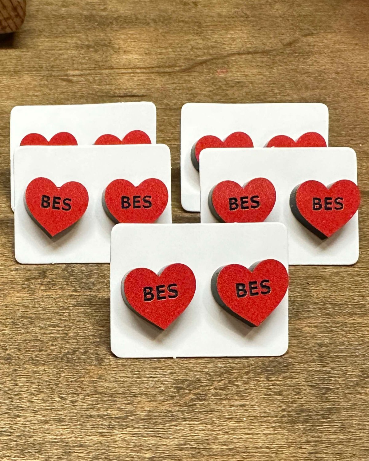 BES Heart Earrings