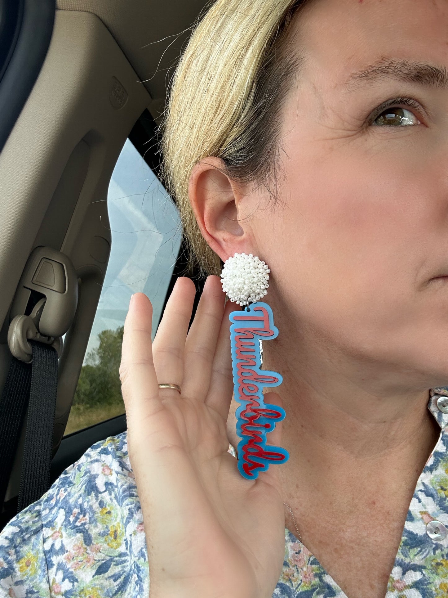 Thunderbird Pom Earrings (short & long versions)