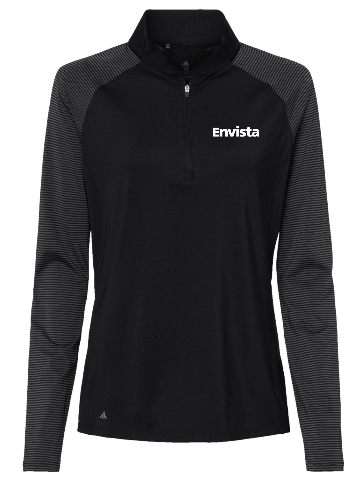 Envista KU Adidas Women's Stripe Block Quarter-Zip Pullover