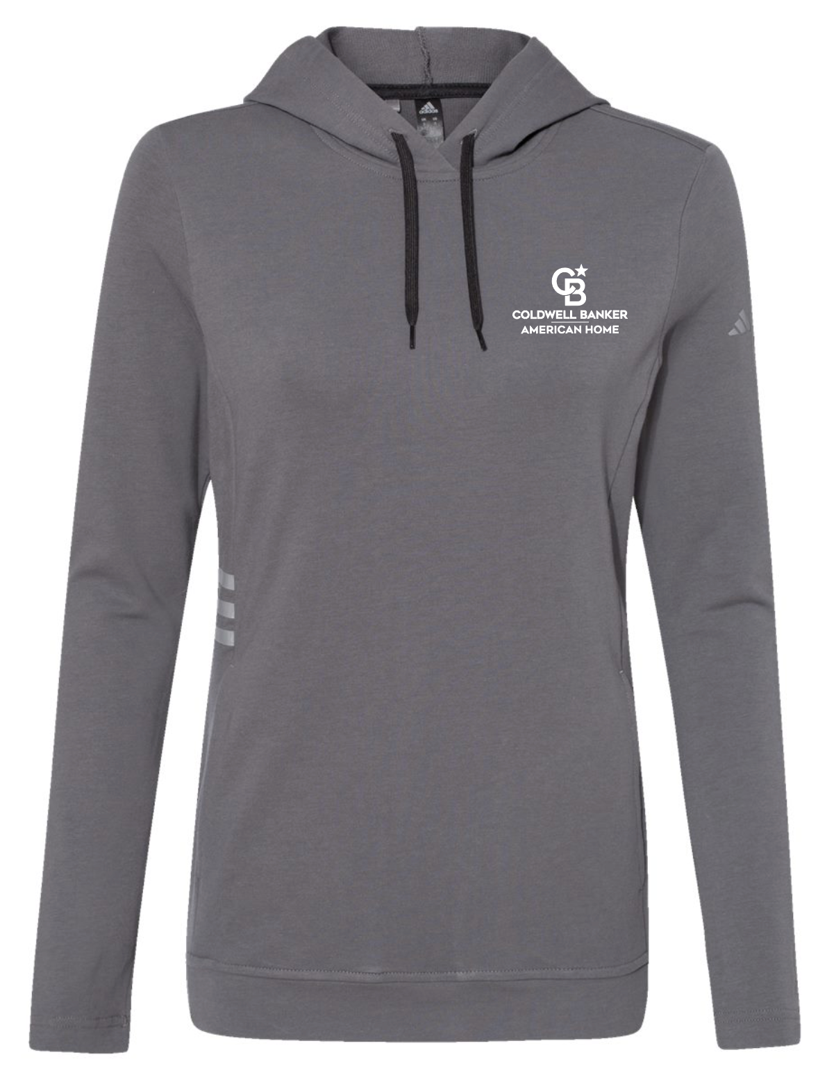 Coldwell Banker Adidas Womens Lightweight Hooded Sweatshirt - Left Chest