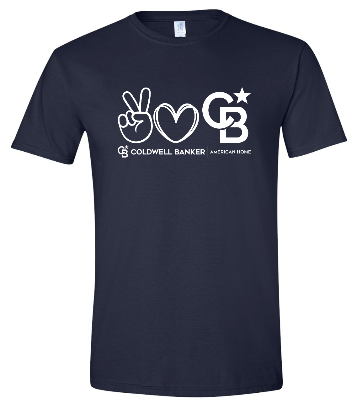 Peace Love Coldwell Banker Gildan Softstyle T-Shirt