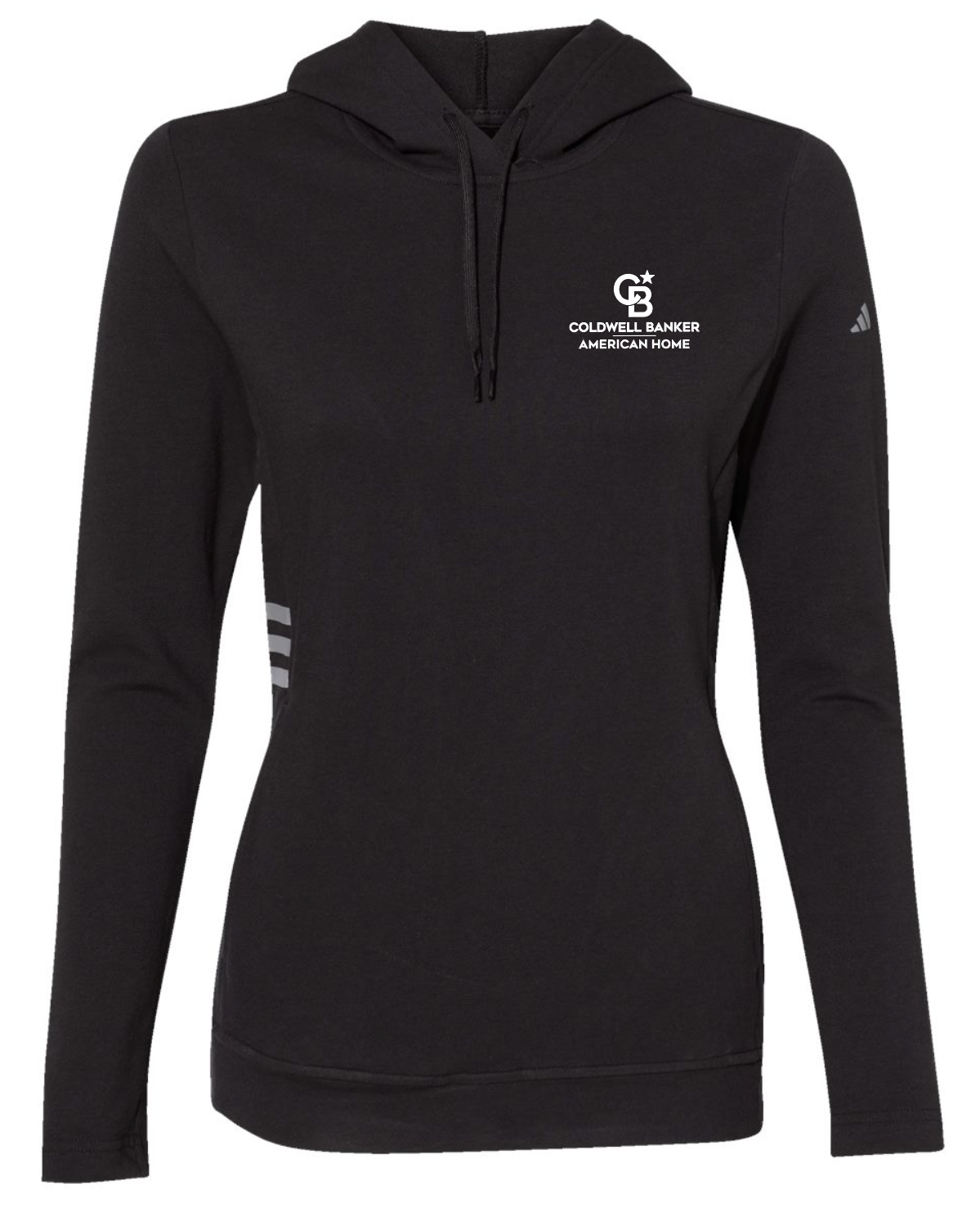 Coldwell Banker Adidas Womens Lightweight Hooded Sweatshirt - Left Chest