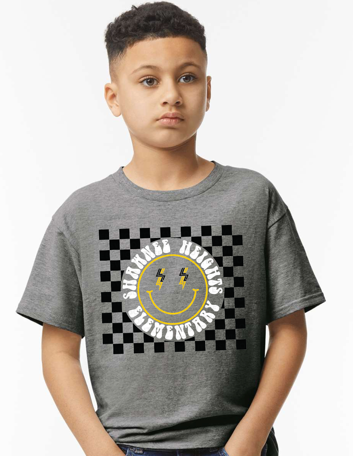 SHES Happy Face Gildan Softstyle T-Shirt