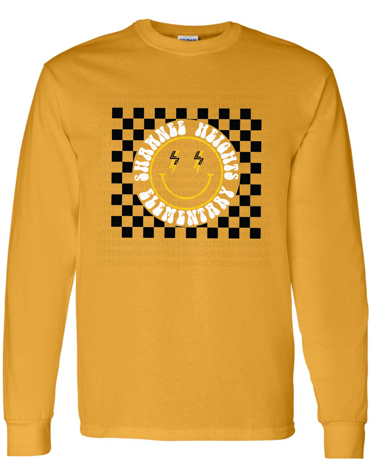 SHES Happy Face Long Sleeve T-Shirt