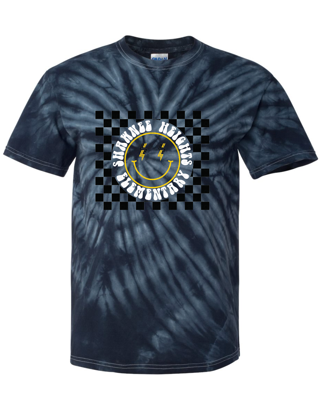 SHES Happy Face Tie-Dyed T-Shirt