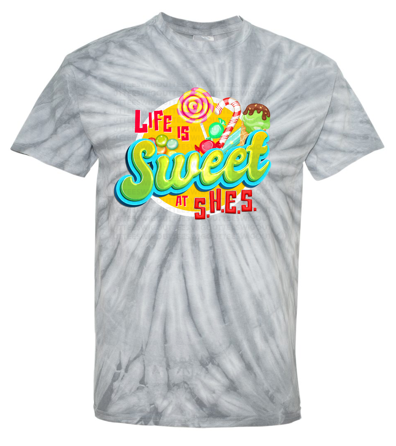 Life is Sweet at SHES Tie-Dyed T-Shirt