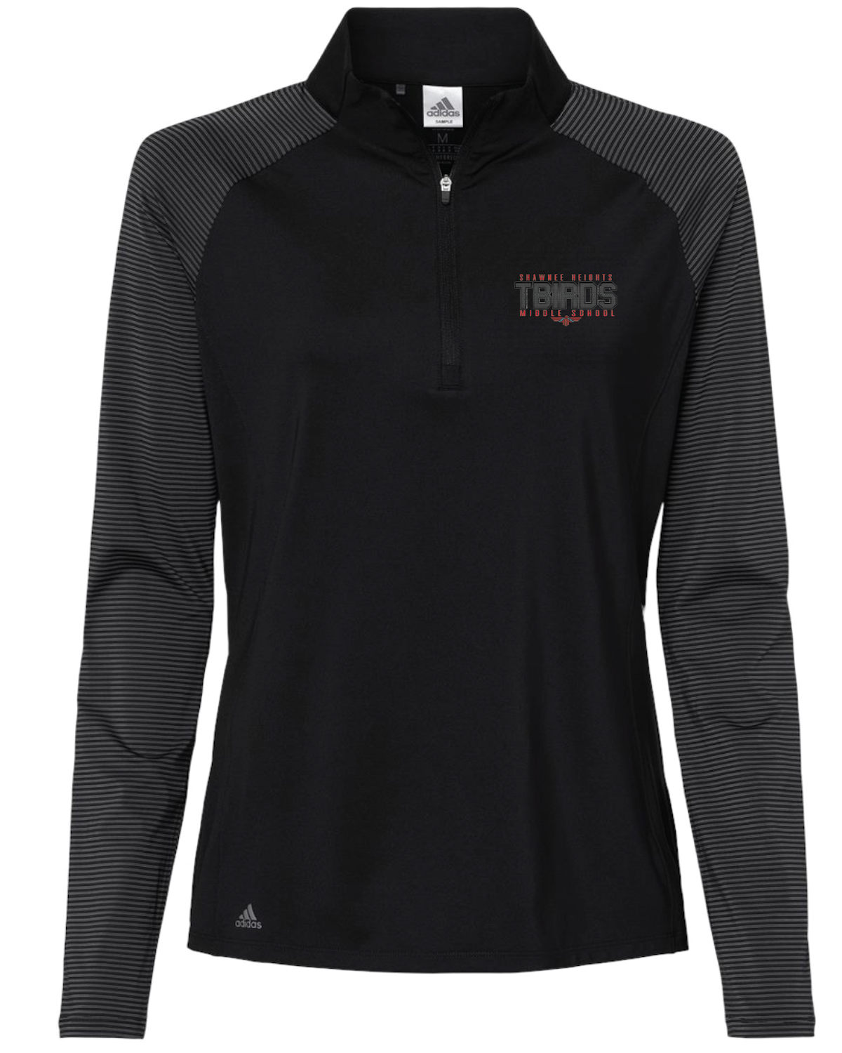 SHMS 2023 Adidas Women's Stripe Block Quarter-Zip Pullover