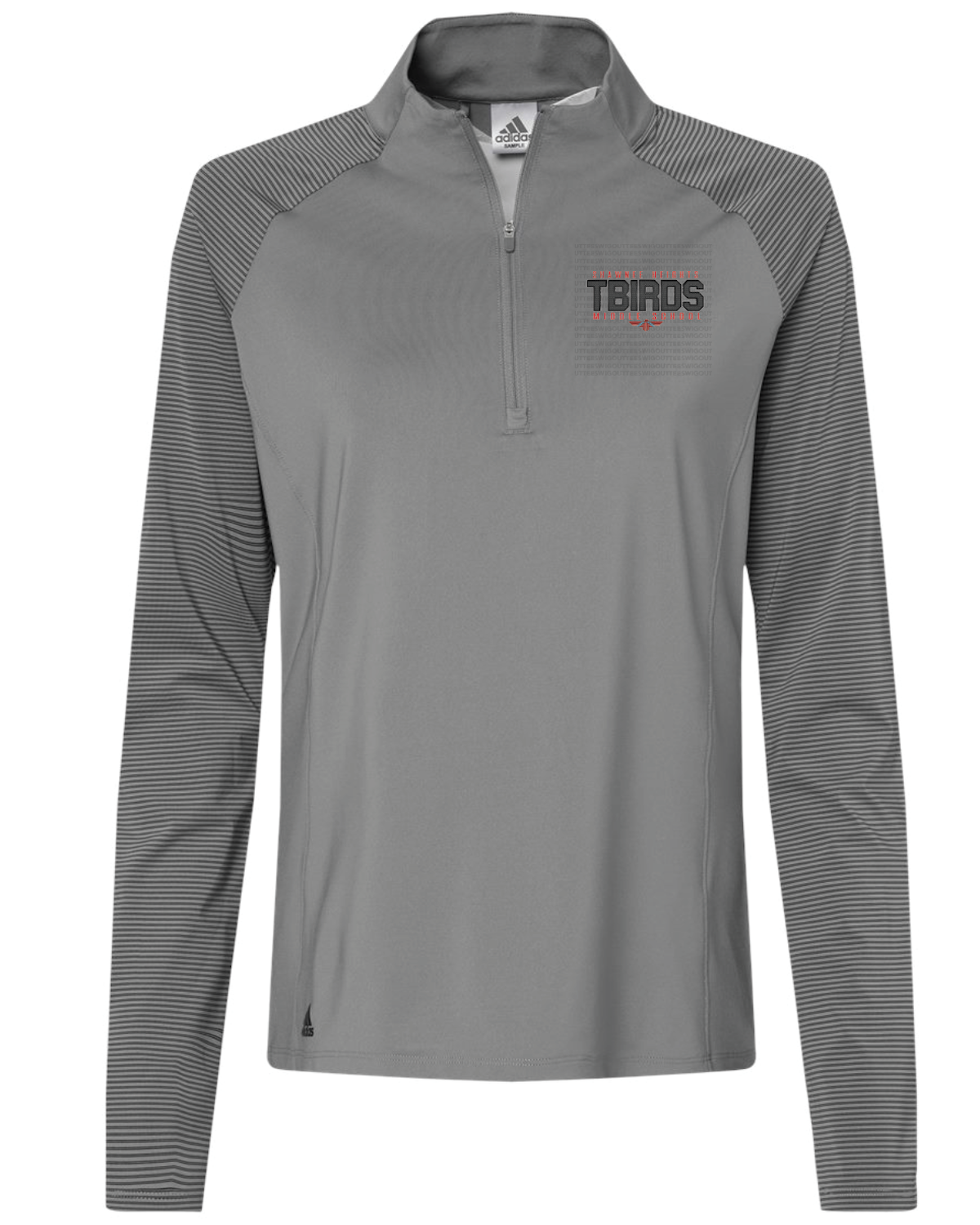 SHMS 2023 Adidas Women's Stripe Block Quarter-Zip Pullover