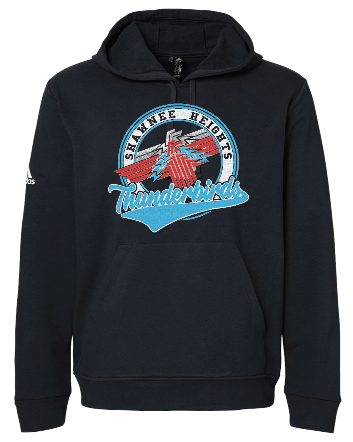 Shawnee Heights Adidas Fleece Hooded Sweatshirt