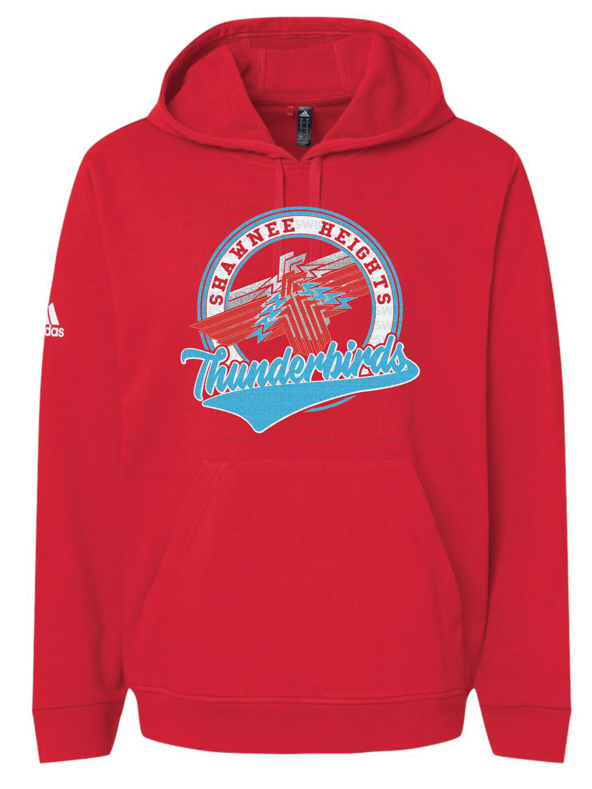 Shawnee Heights Adidas Fleece Hooded Sweatshirt