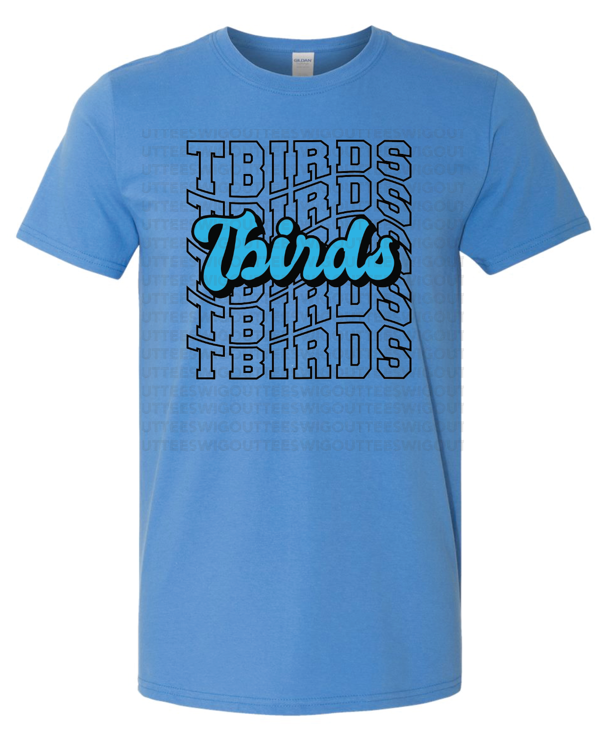 Wave Retro Tbirds Gildan Softstyle T-Shirt