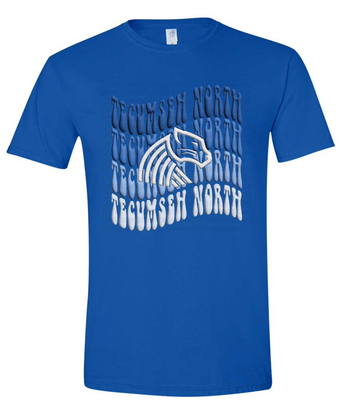 Retro Wave Panther Gildan Softstyle T-Shirt