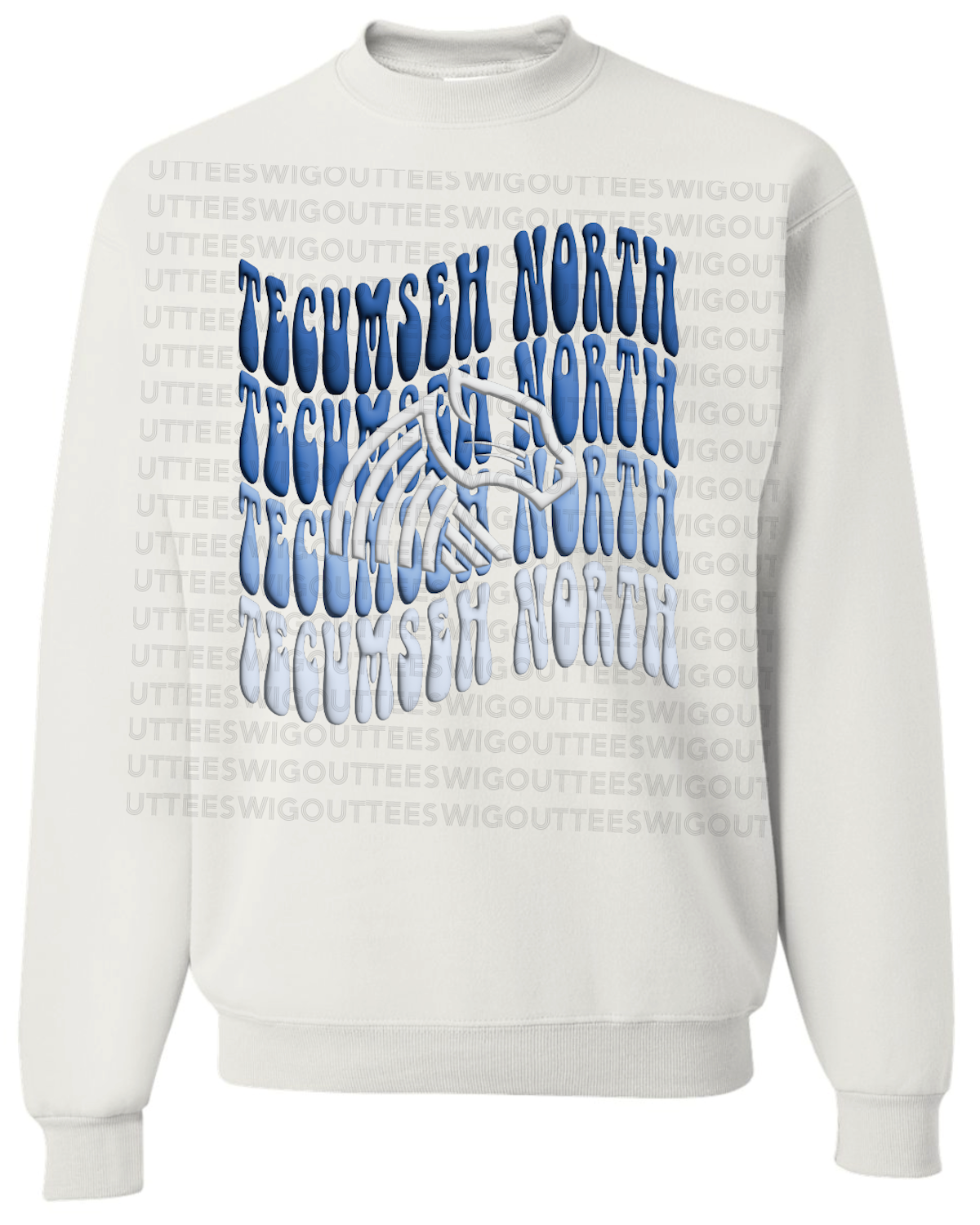 Retro Wave Panther Crew Sweatshirt