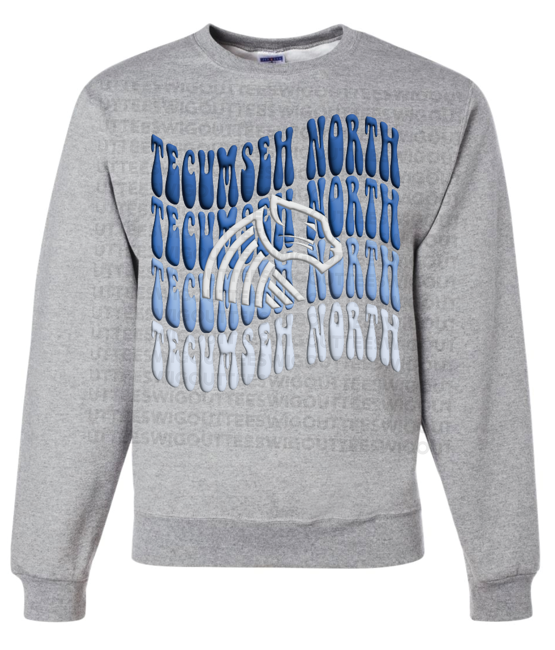 Retro Wave Panther Crew Sweatshirt