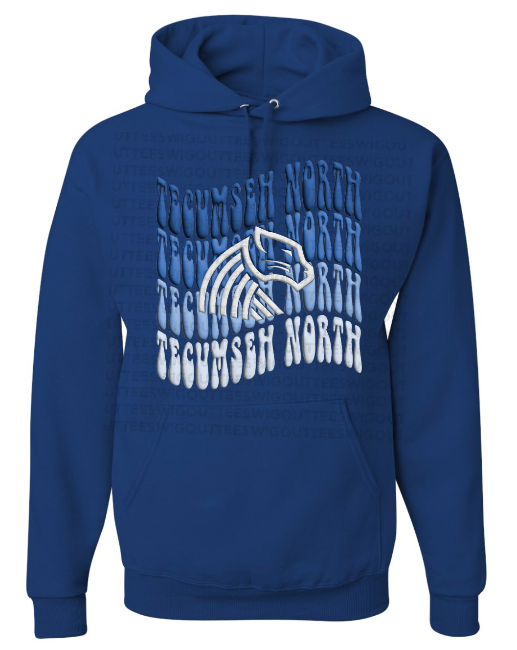 Retro Wave Panther Nublend Hooded Sweatshirt