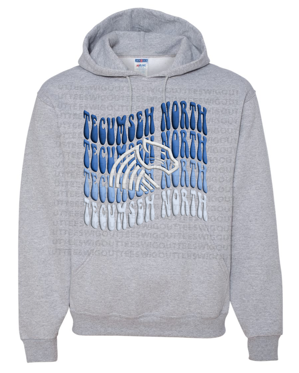 Retro Wave Panther Nublend Hooded Sweatshirt