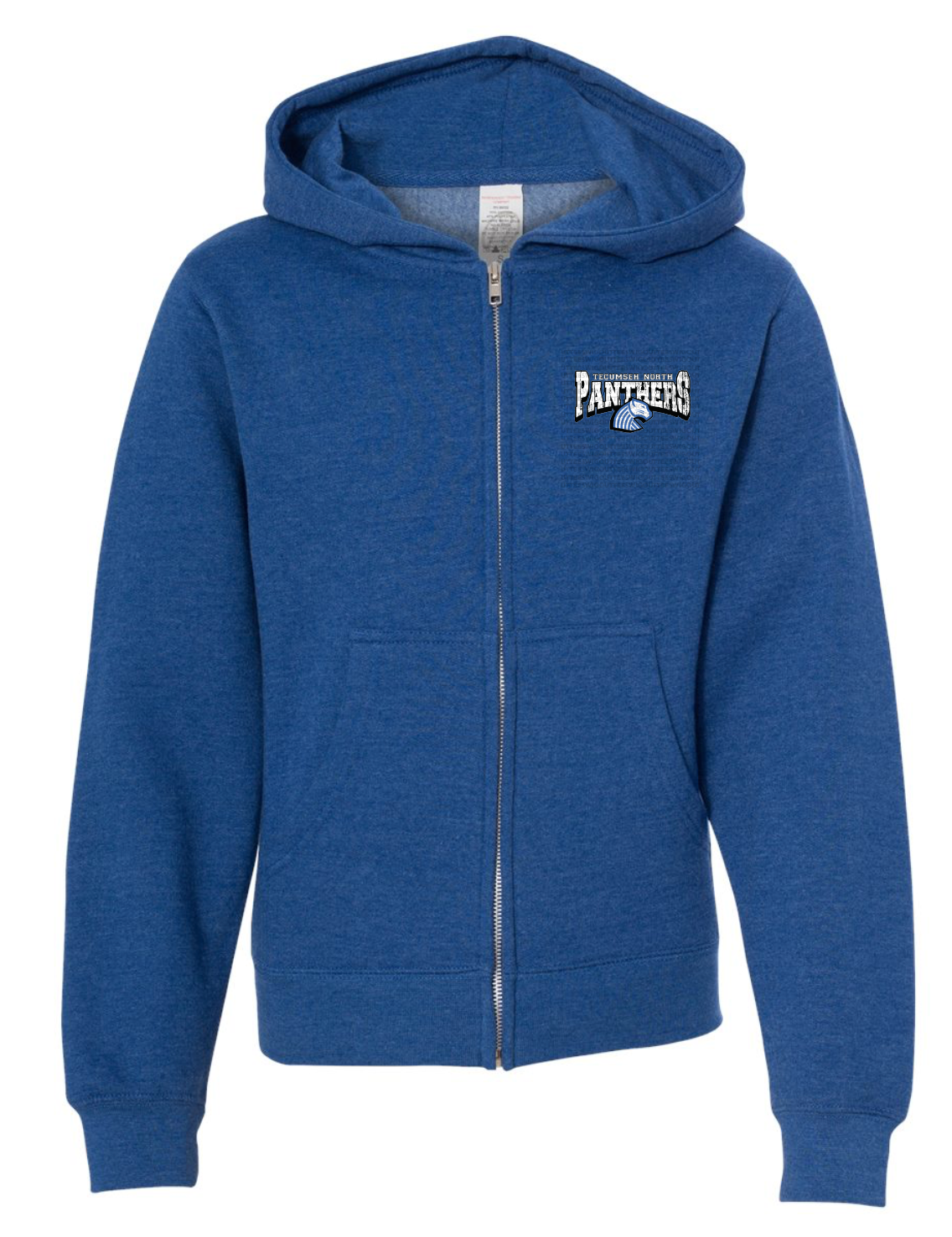 Tecumseh North Panthers Midweight Full-Zip Hoodie