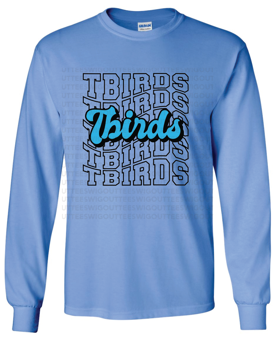 Wave Retro T-birds Gildan Ultra Cotton Long Sleeve T-Shirt