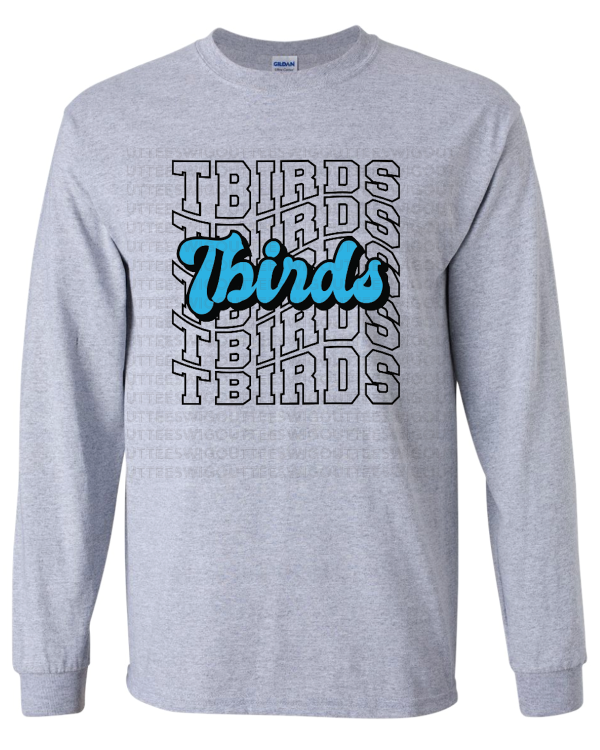 Wave Retro T-birds Gildan Ultra Cotton Long Sleeve T-Shirt
