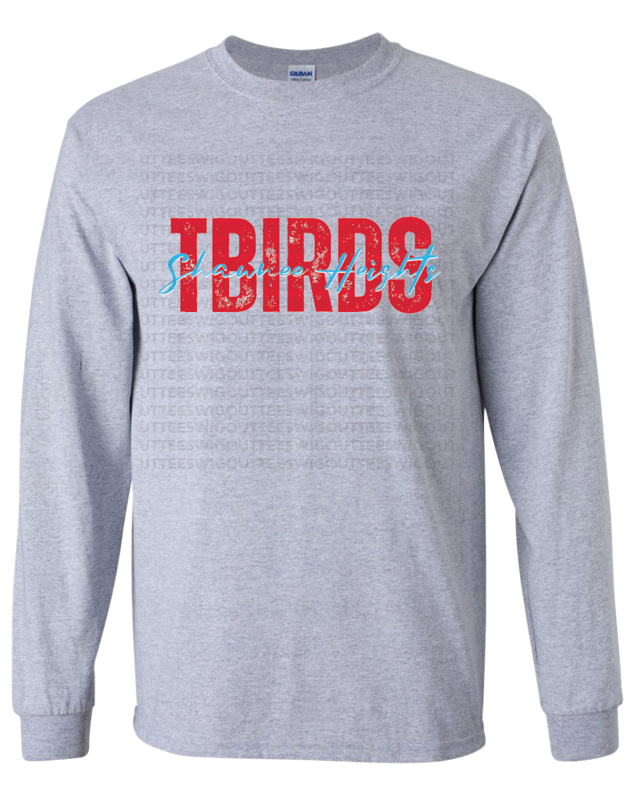 Shawnee Heights Script Gildan Ultra Cotton Long Sleeve T-Shirt