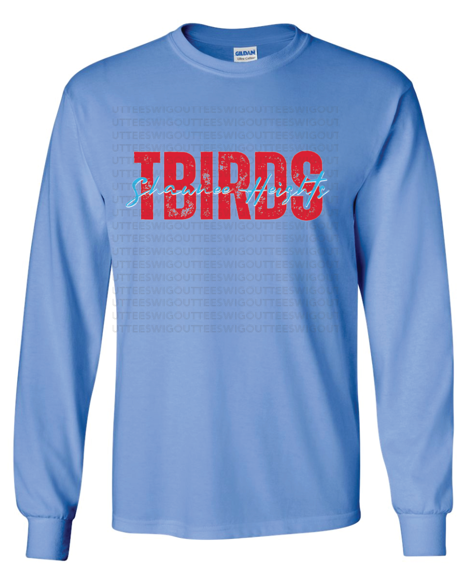 Shawnee Heights Script Gildan Ultra Cotton Long Sleeve T-Shirt