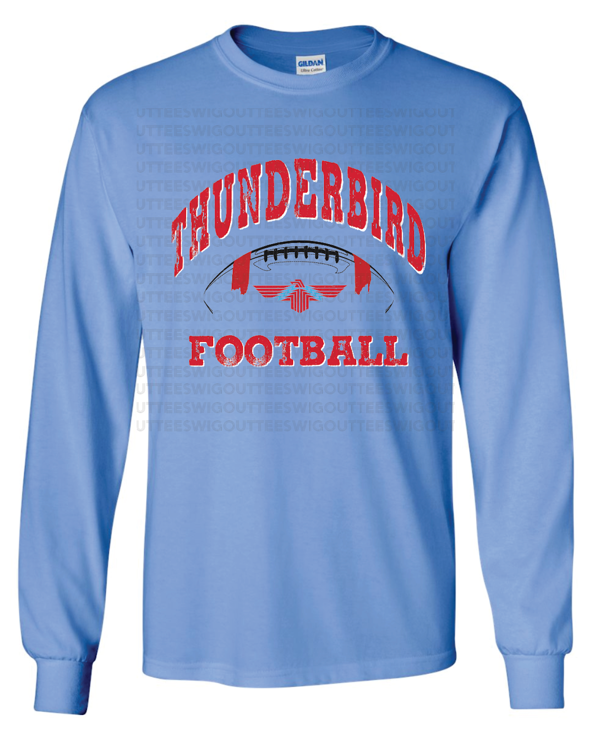 Thunderbird Football Gildan Ultra Cotton Long Sleeve T-Shirt