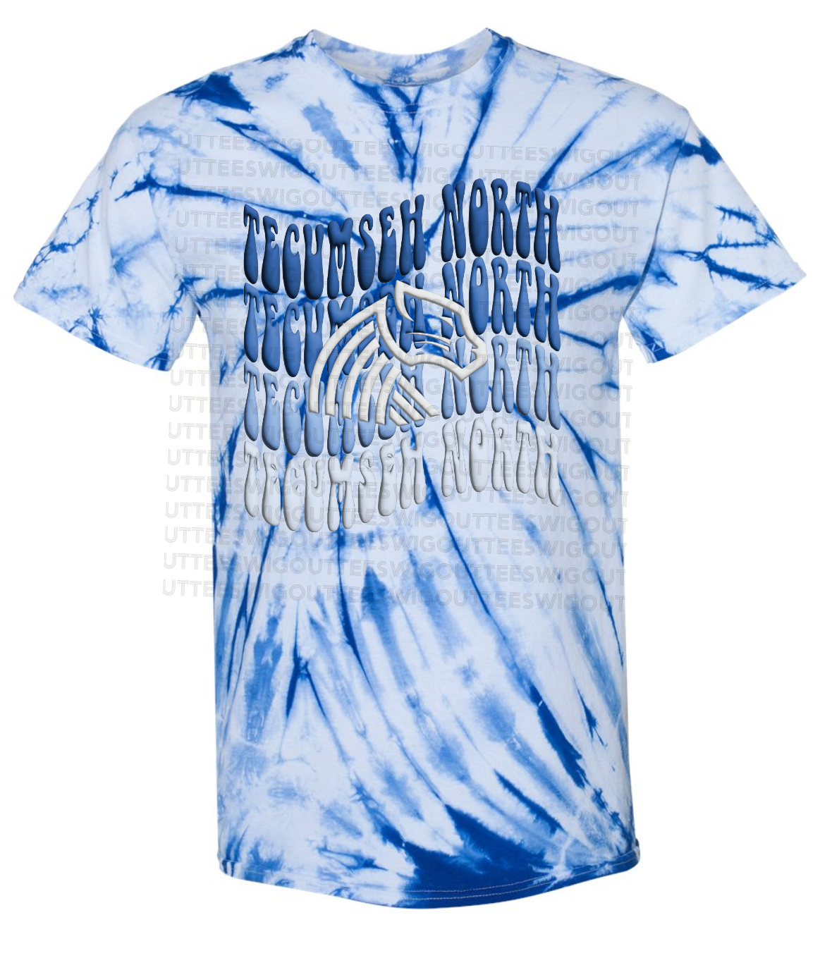 Retro Wave Panther Tie Dye T-shirt