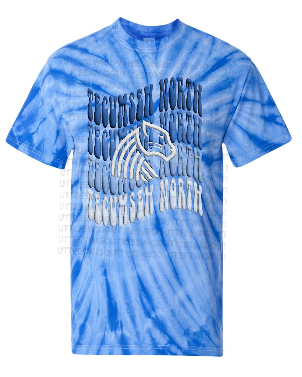 Retro Wave Panther Tie Dye T-shirt