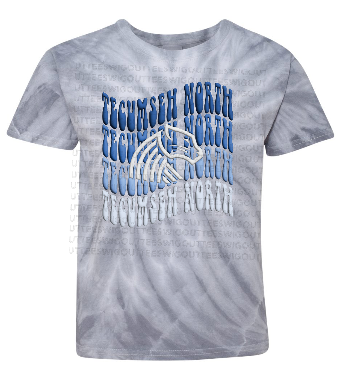 Retro Wave Panther Tie Dye T-shirt