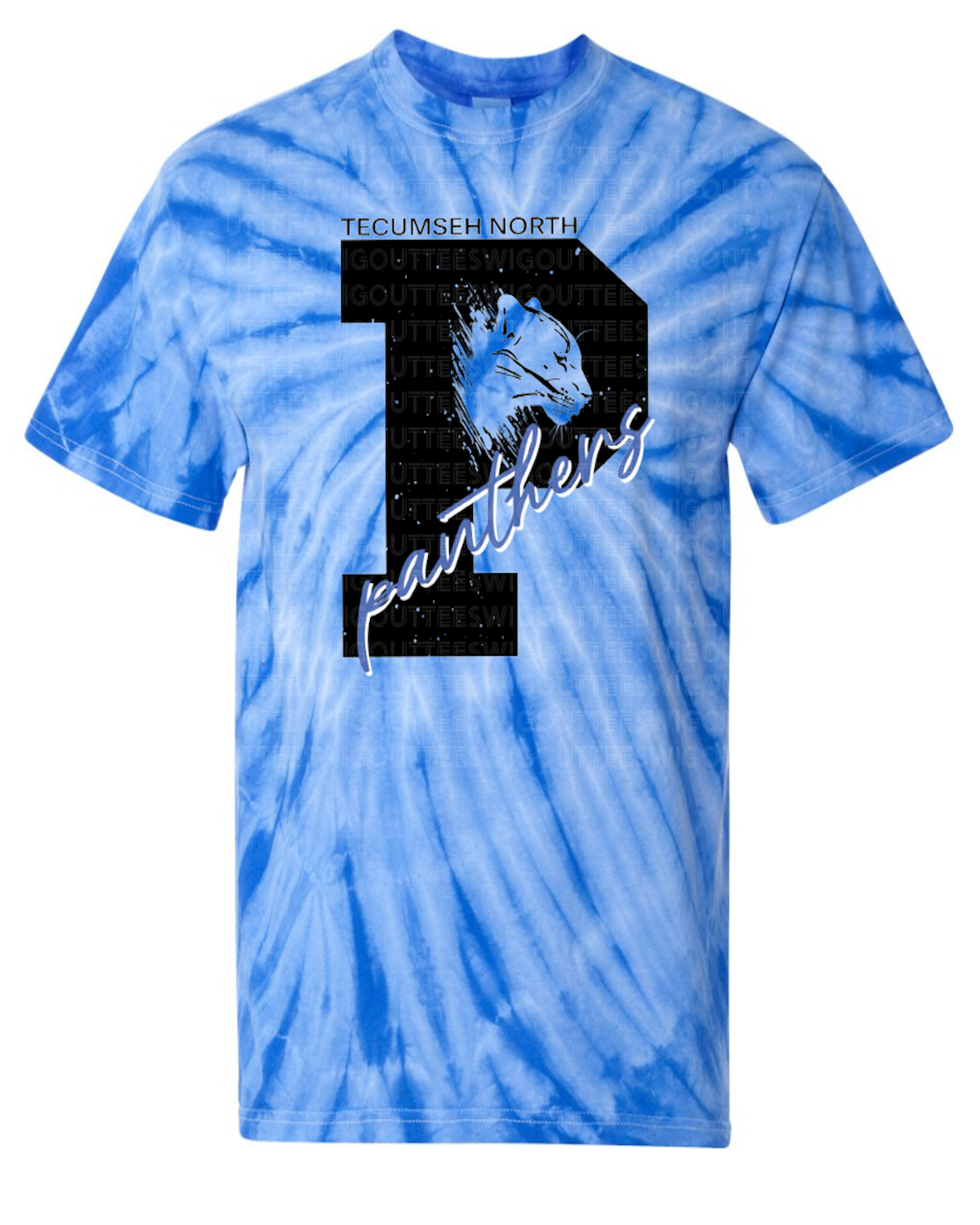 P is for Panther Tie Dye T-shirt