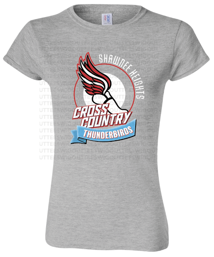Thunderbirds Cross Country Womens Gildan Softstyle T-Shirt