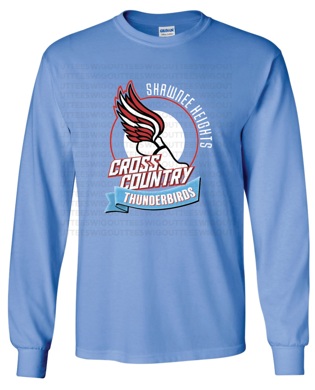 Thunderbird Cross Country Gildan Ultra Cotton Long Sleeve T-Shirt