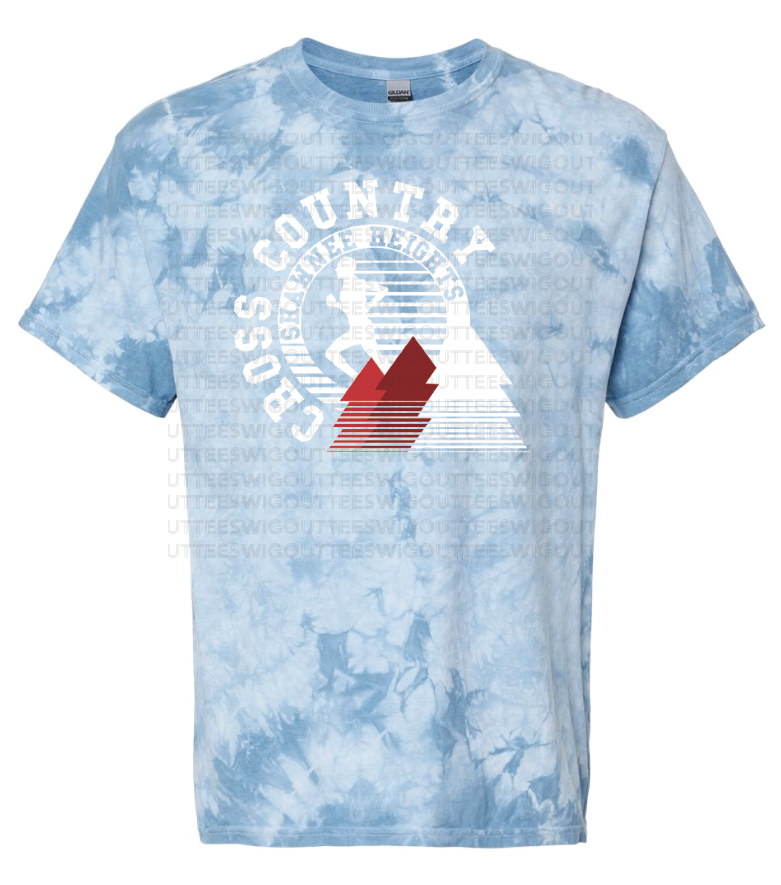 Cross Country Crystal Tie Dye T-shirt