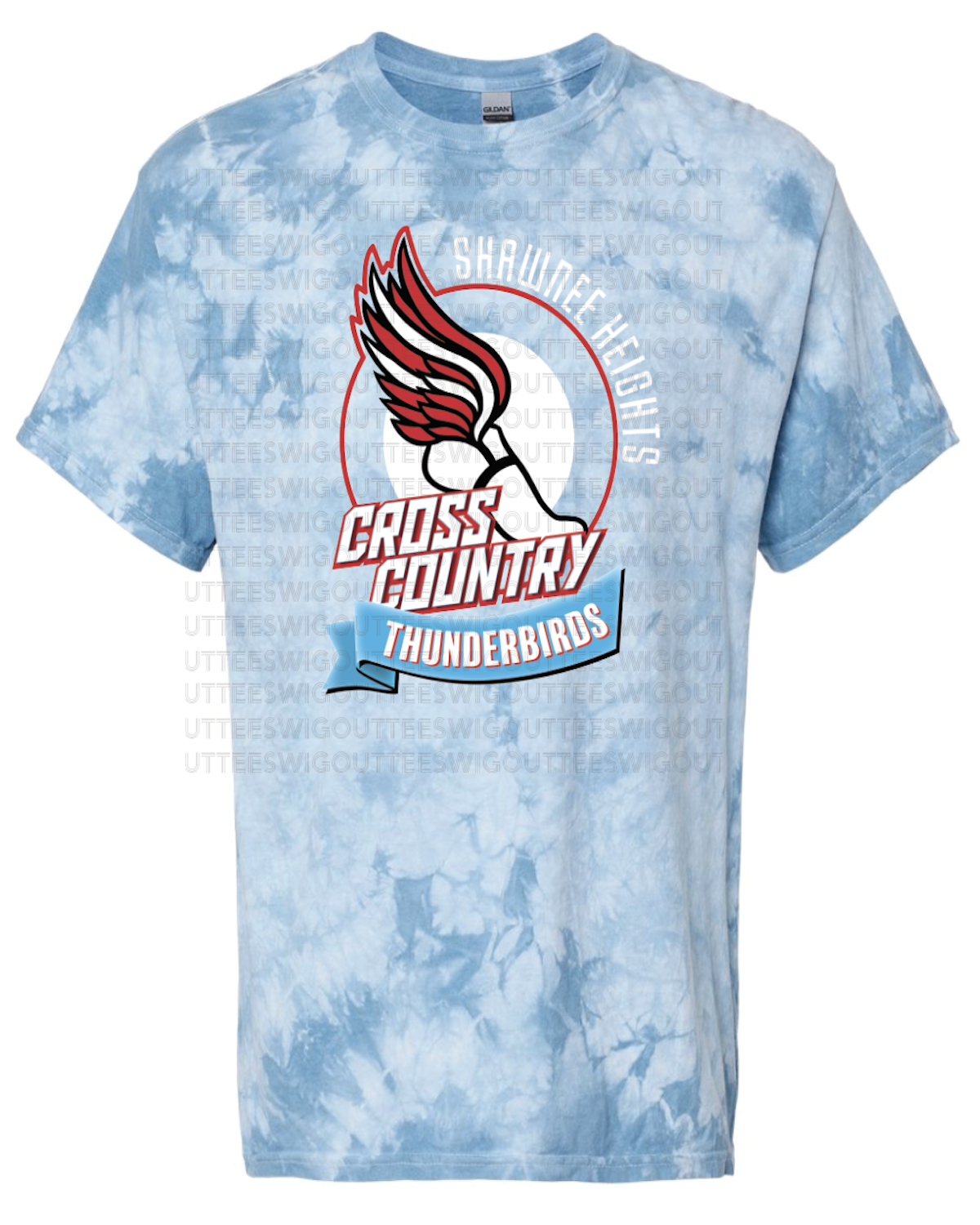 Thunderbird Cross Country Crystal Tie Dye T-shirt