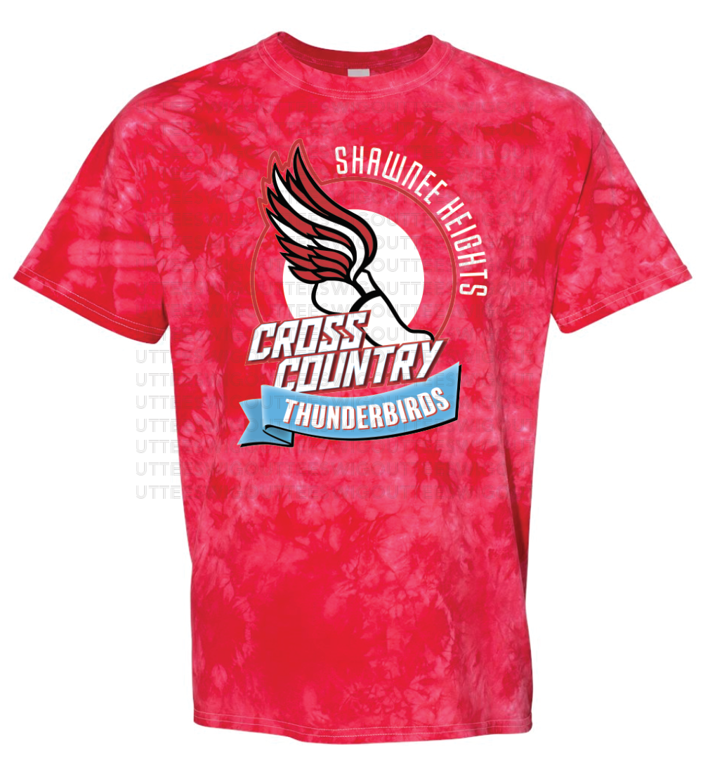 Thunderbird Cross Country Crystal Tie Dye T-shirt