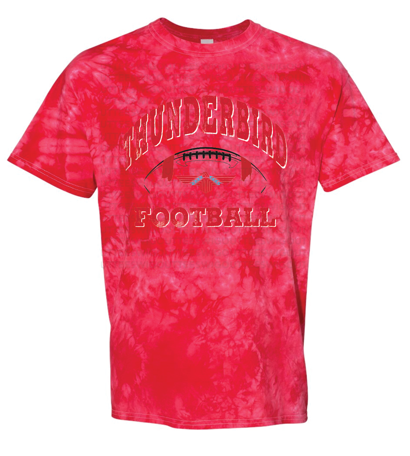 Thunderbird Football Crystal Tie Dye T-shirt