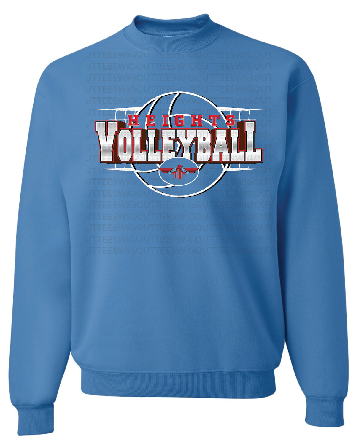 Heights Volleyball Jerzees Nublend Crew Sweatshirt