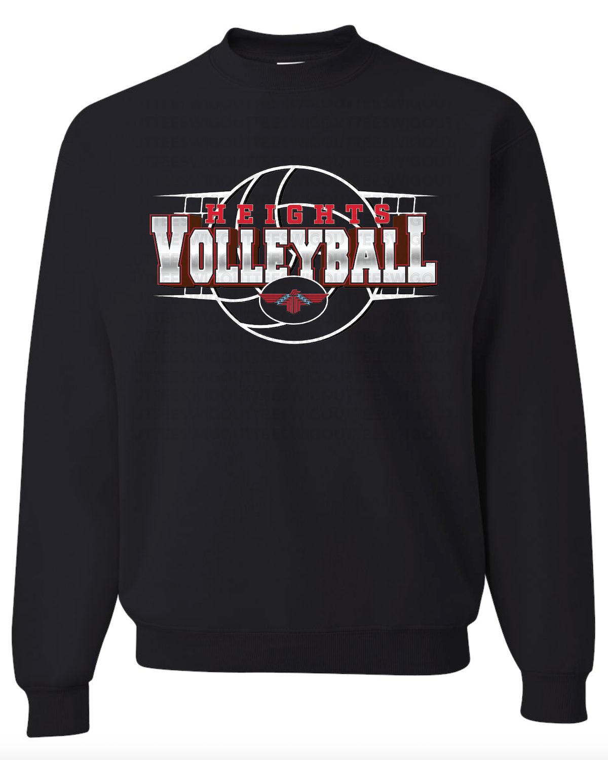 Heights Volleyball Jerzees Nublend Crew Sweatshirt