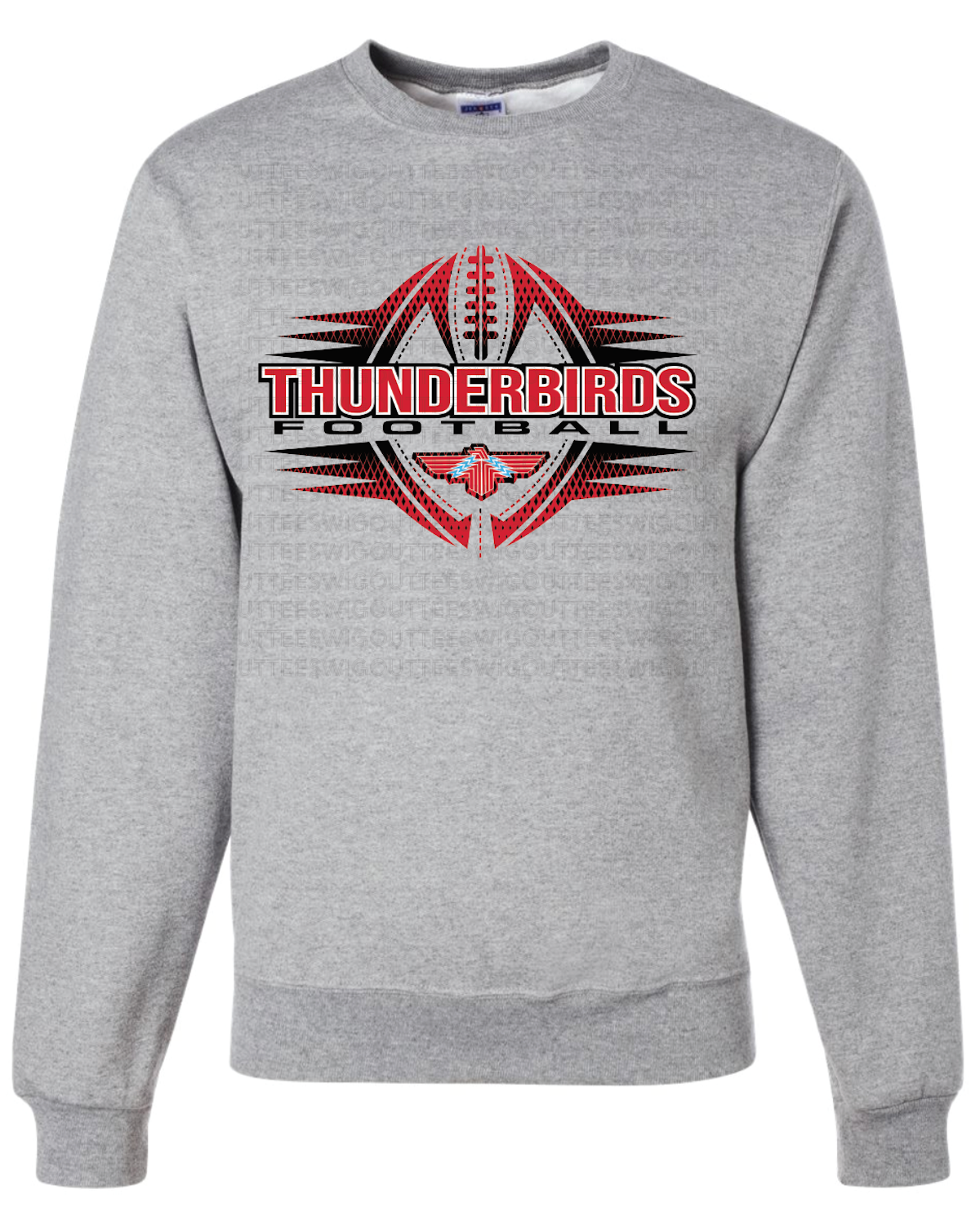 Tbird Football 2023 Jerzees Nublend Crew Sweatshirt