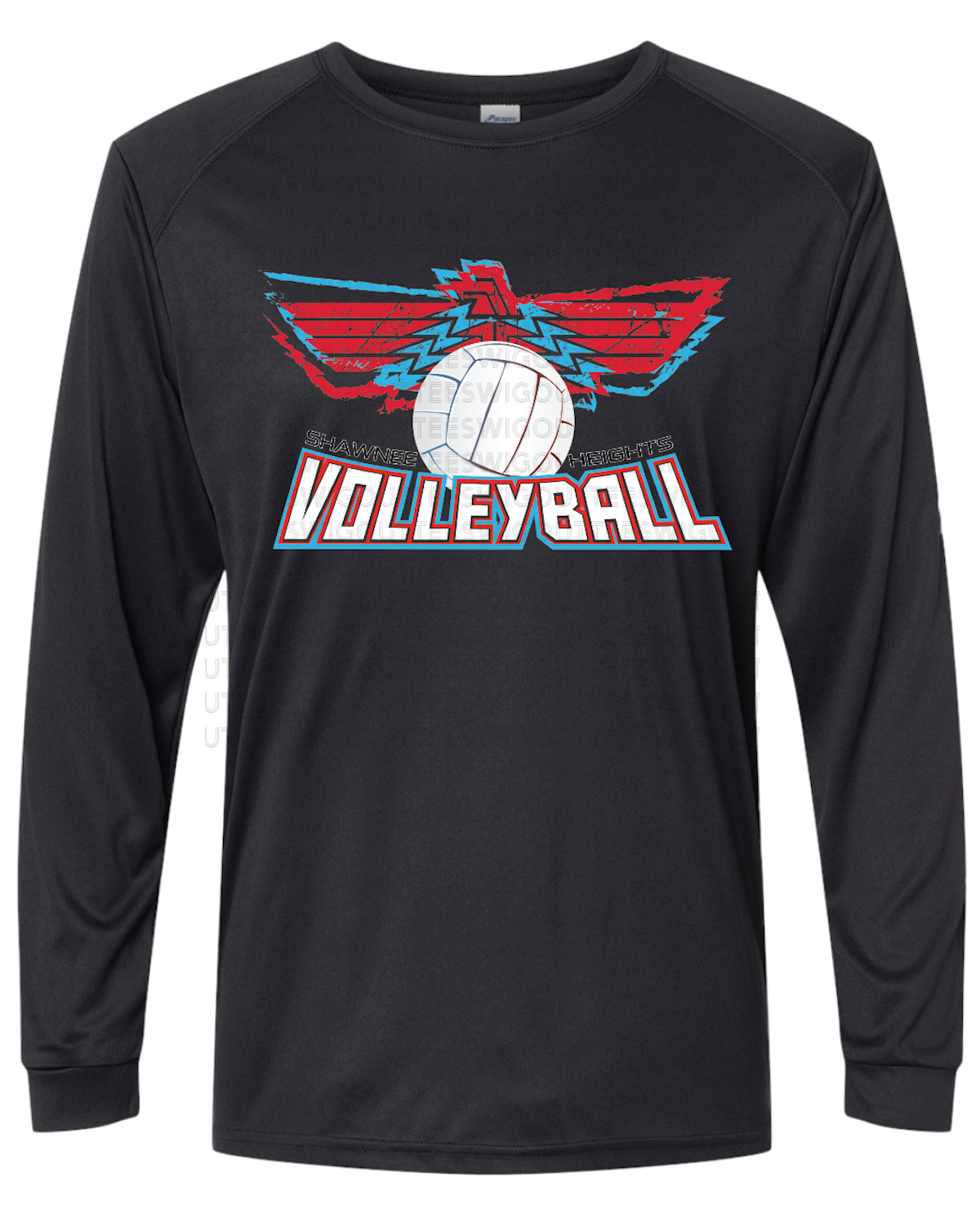 Shawnee Heights Volleyball Paragon Performance Long Sleeve T-shirt