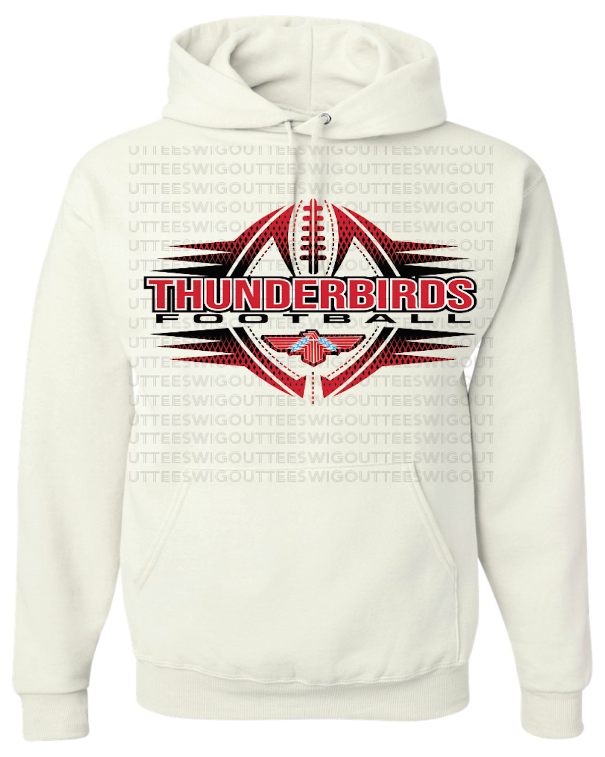 Tbird Football 2023 Jerzees Nublend Hooded Sweatshirt