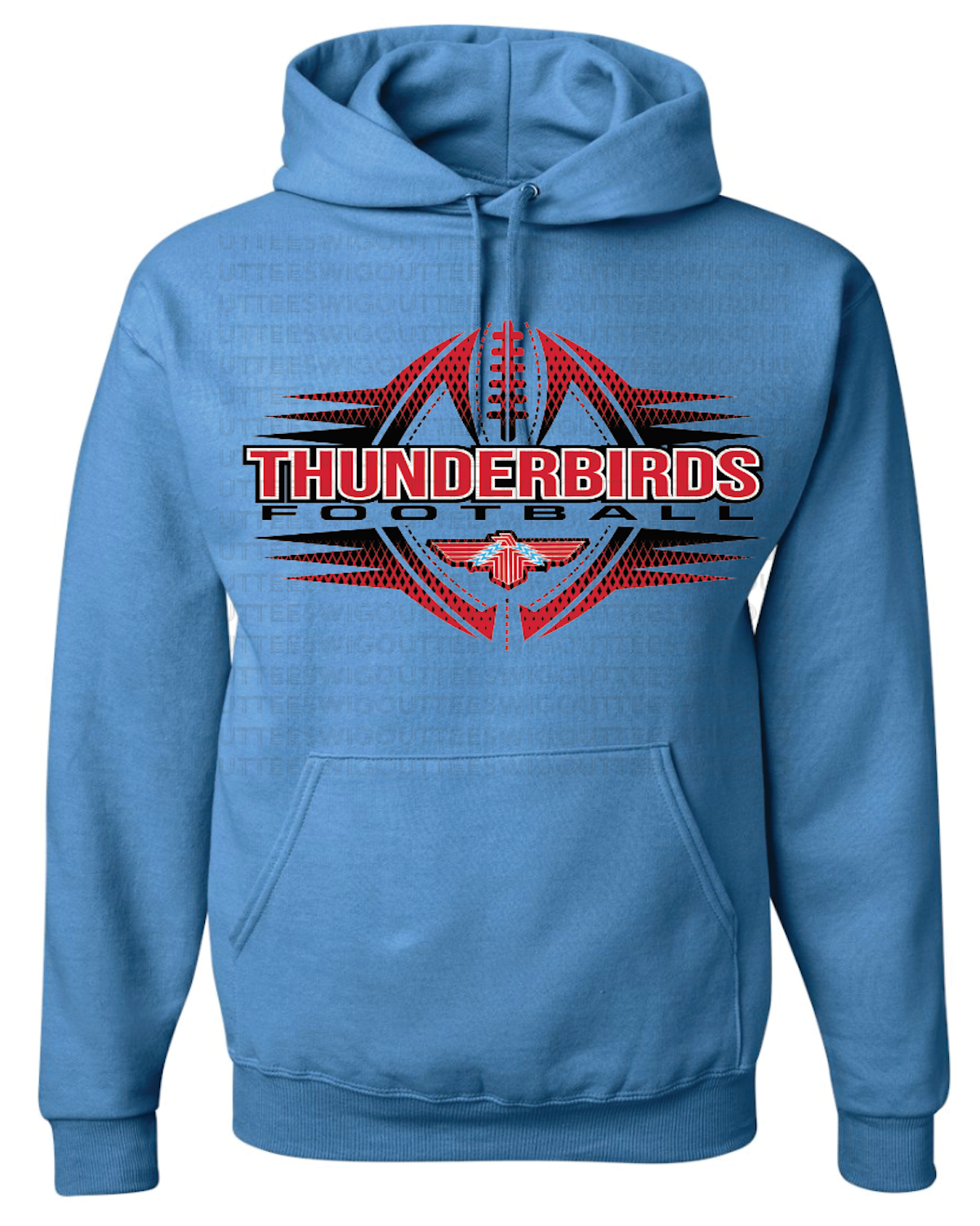 Tbird Football 2023 Jerzees Nublend Hooded Sweatshirt