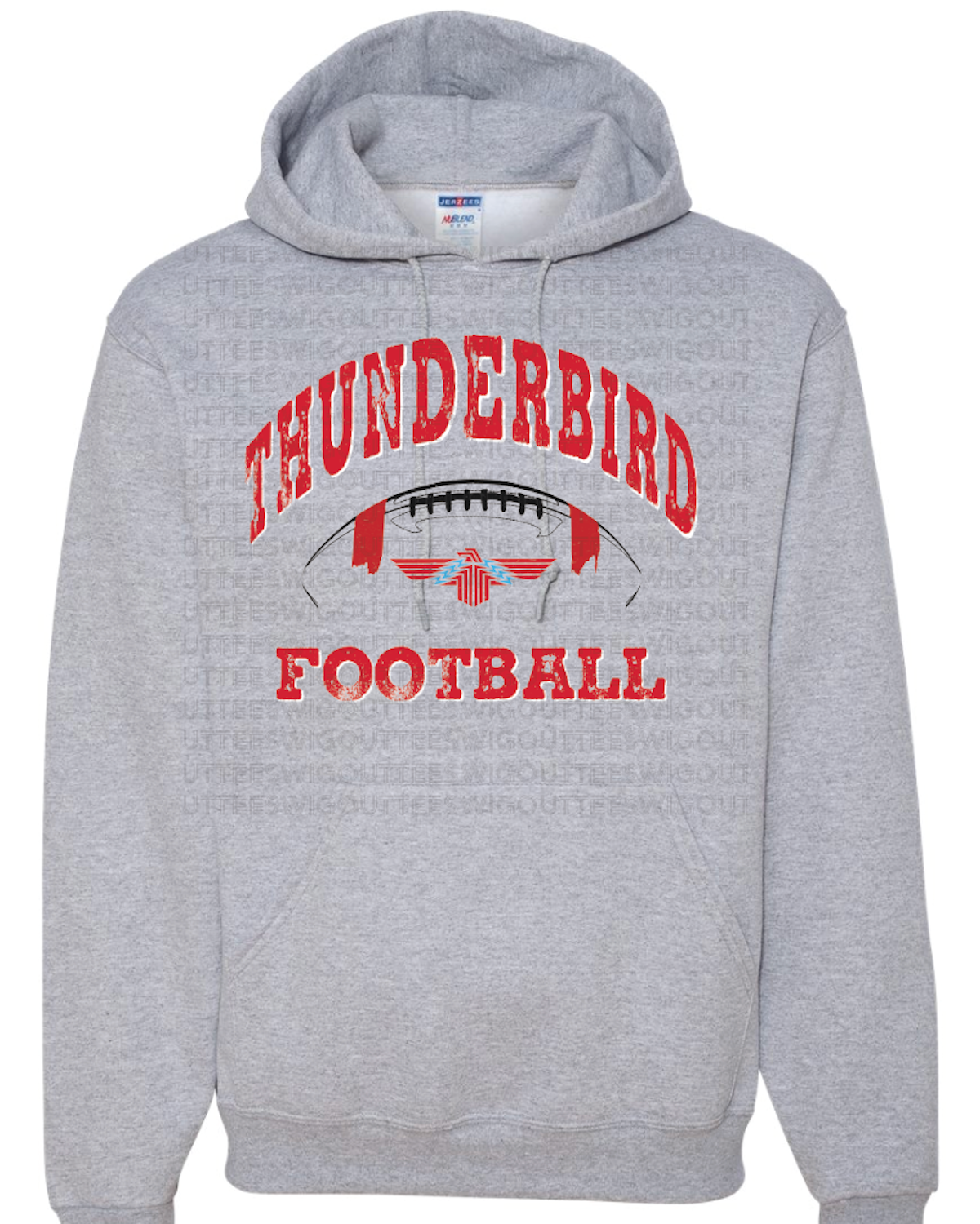 Thunderbird Football Jerzees Nublend Hooded Sweatshirt