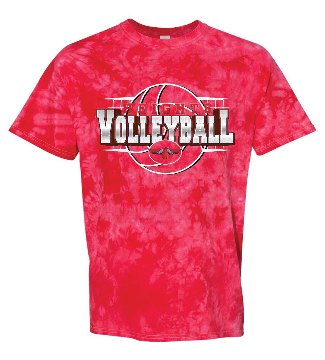 Heights Volleyball Crystal Tie Dye T-shirt