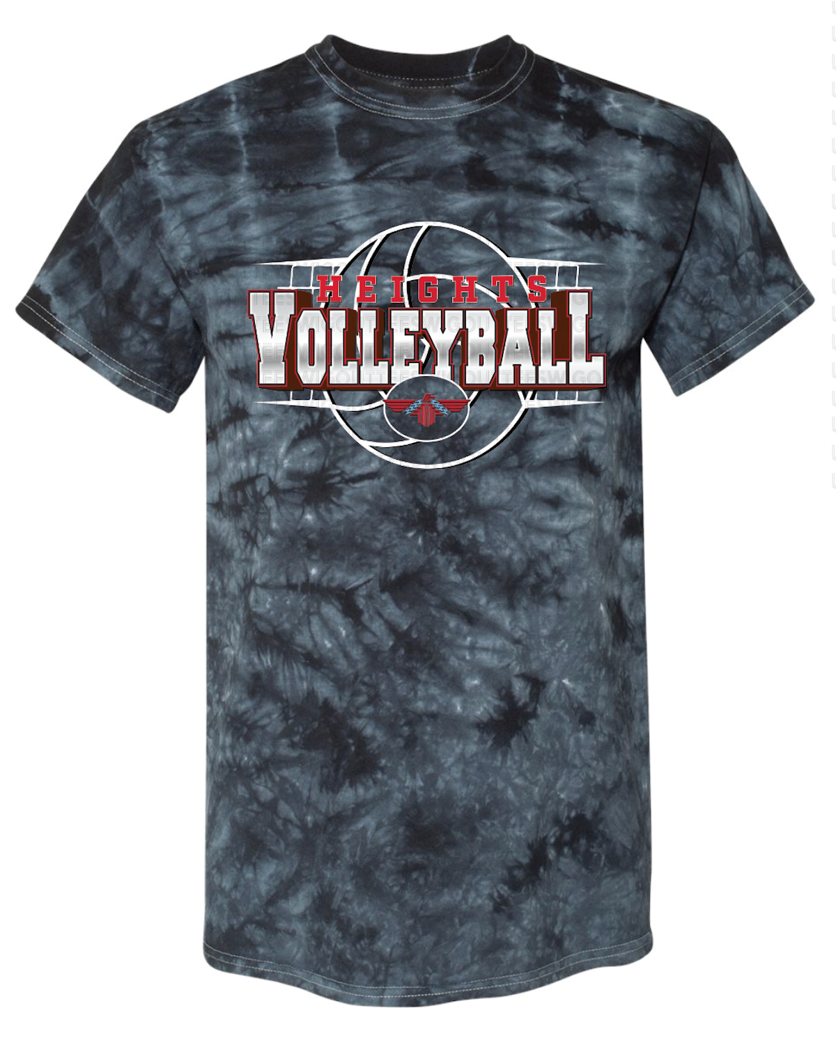 Heights Volleyball Crystal Tie Dye T-shirt