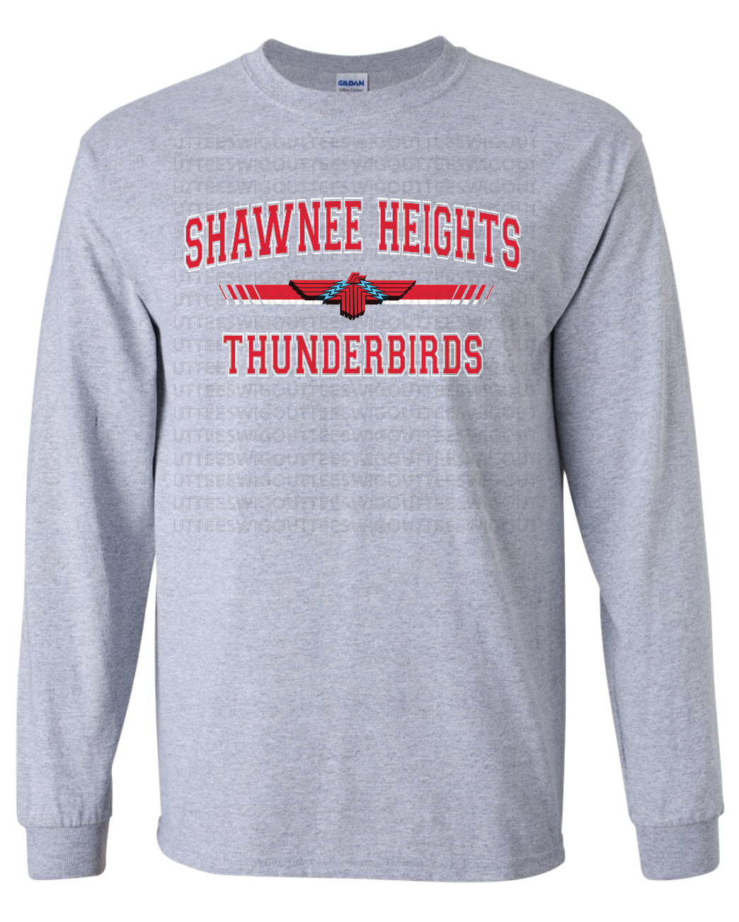 Shawnee Heights Collegiate Gildan Ultra Cotton Long Sleeve T-Shirt