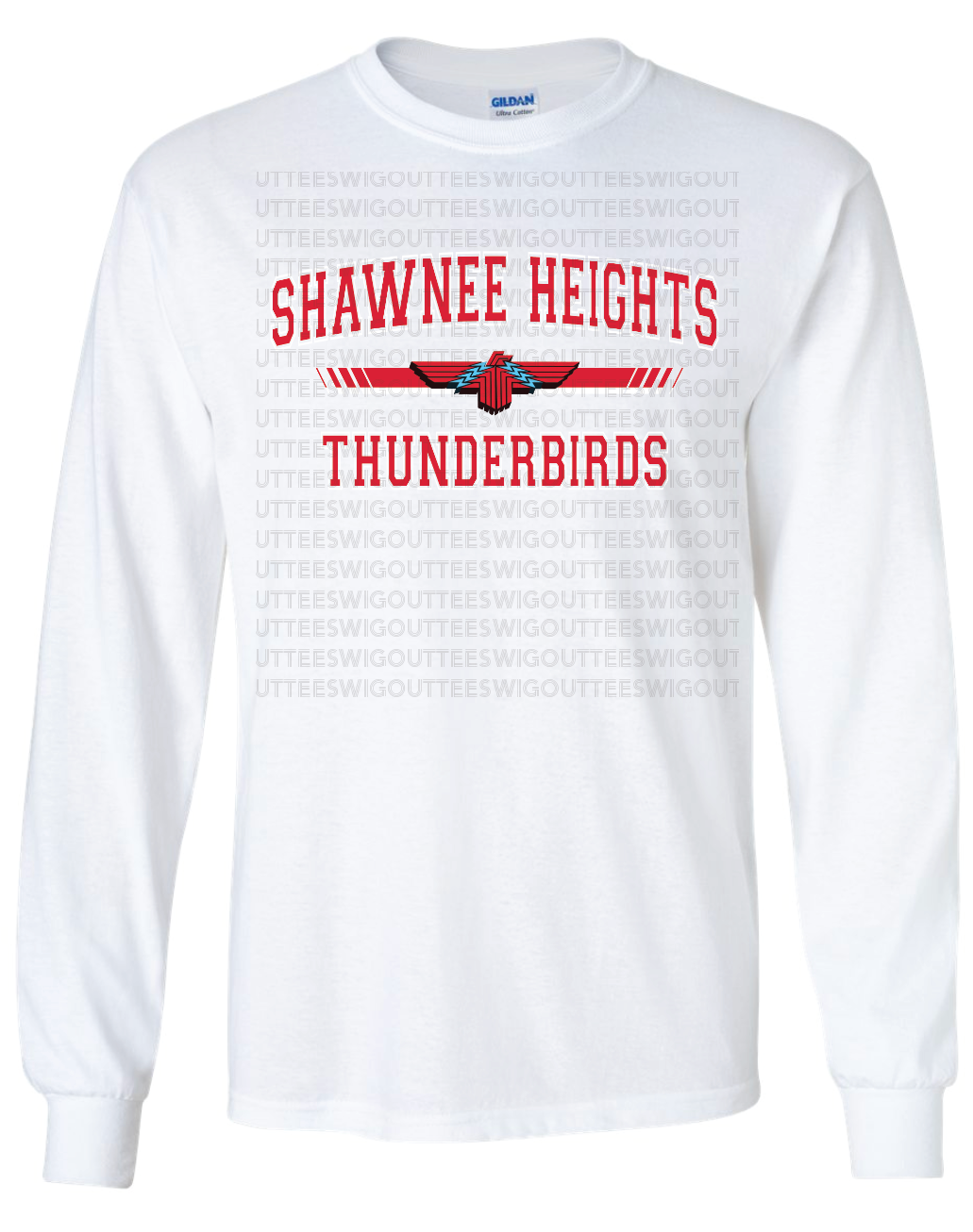 Shawnee Heights Collegiate Gildan Ultra Cotton Long Sleeve T-Shirt