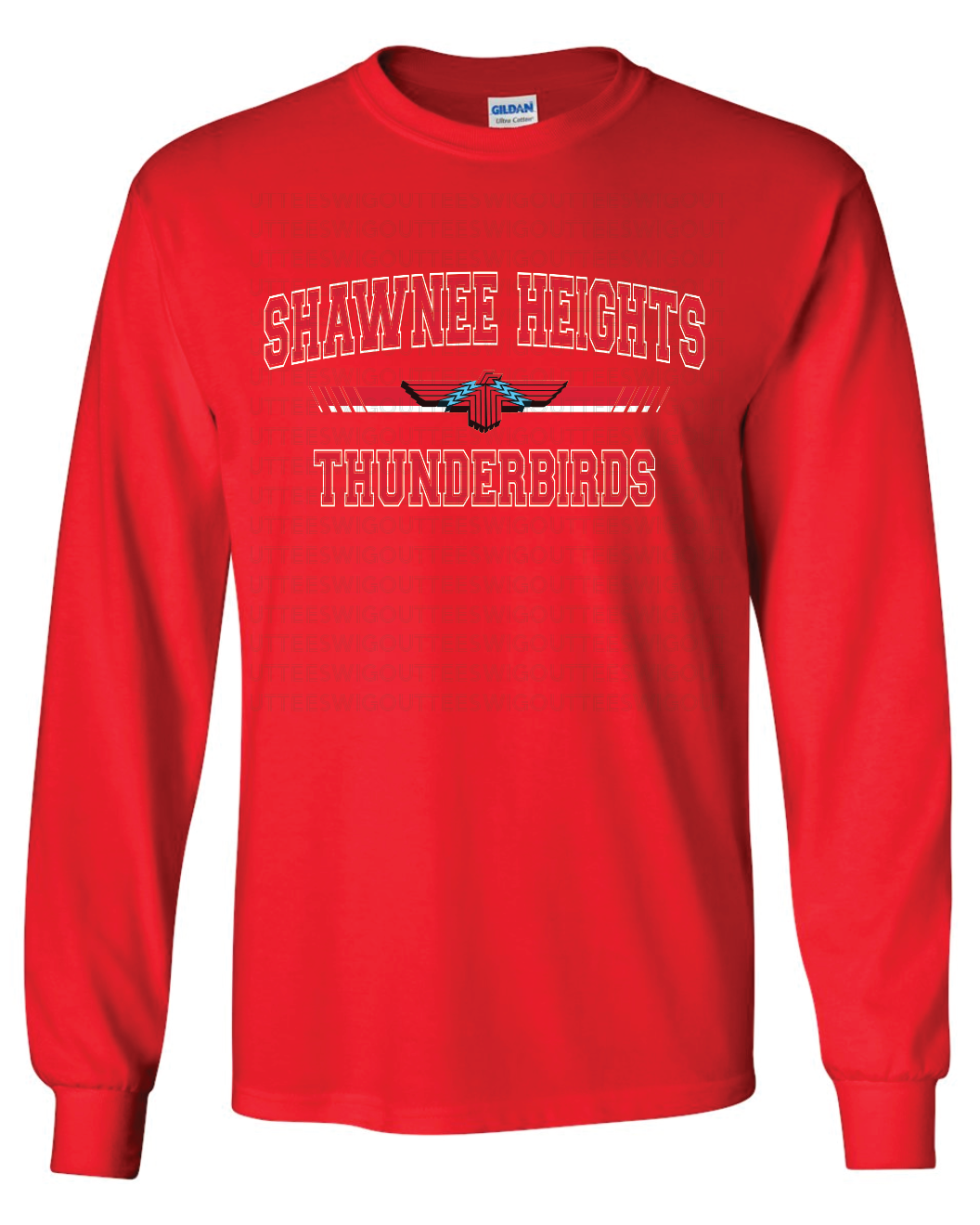 Shawnee Heights Collegiate Gildan Ultra Cotton Long Sleeve T-Shirt